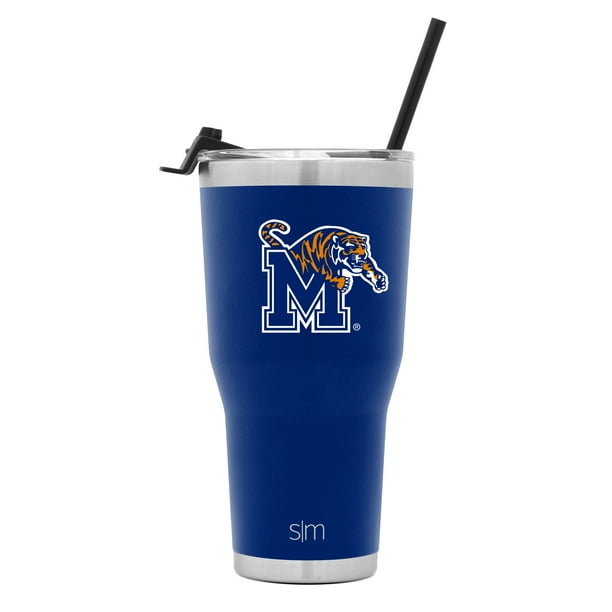 Auburn Tigers NCAA College Full Wrap 20oz Tumbler Stainless Lid Straw Auburn Tigers NCAA College Full Wrap 20oz Tumbler Stainless Lid Straw